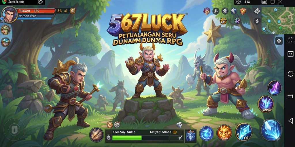 Tampilan gameplay seru dalam petualangan RPG 567LUCK.