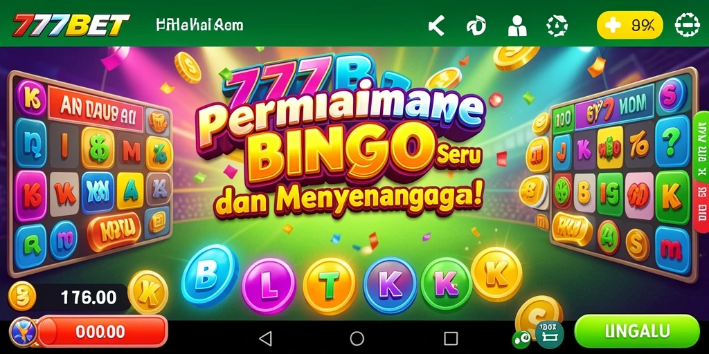 Tampilan gameplay Bingo di 777BET yang seru dan interaktif.