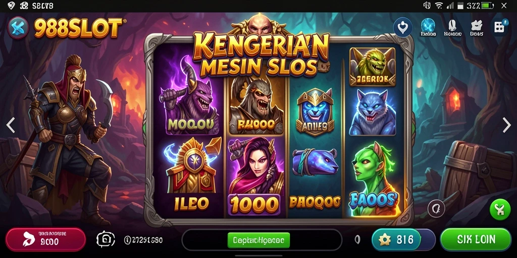 Tangkapan layar gameplay 988SLOT menampilkan suasana horor yang mendebarkan.