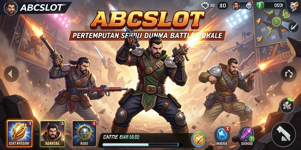Tangkapan layar menunjukkan aksi mendebarkan Battle Royale di ABCSLOT.