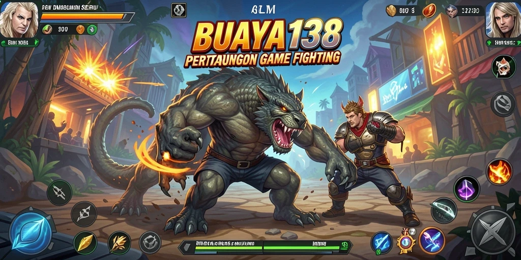 Tampilan gameplay seru dari BUAYA138 di arena Fighting.