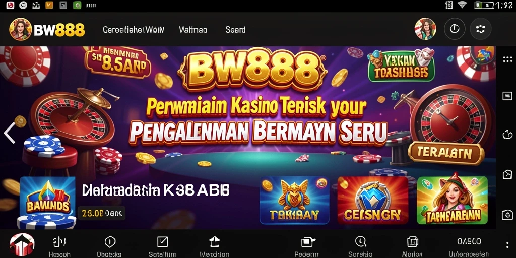 Tampilan menarik gameplay Kasino BW888 dengan grafis menawan.