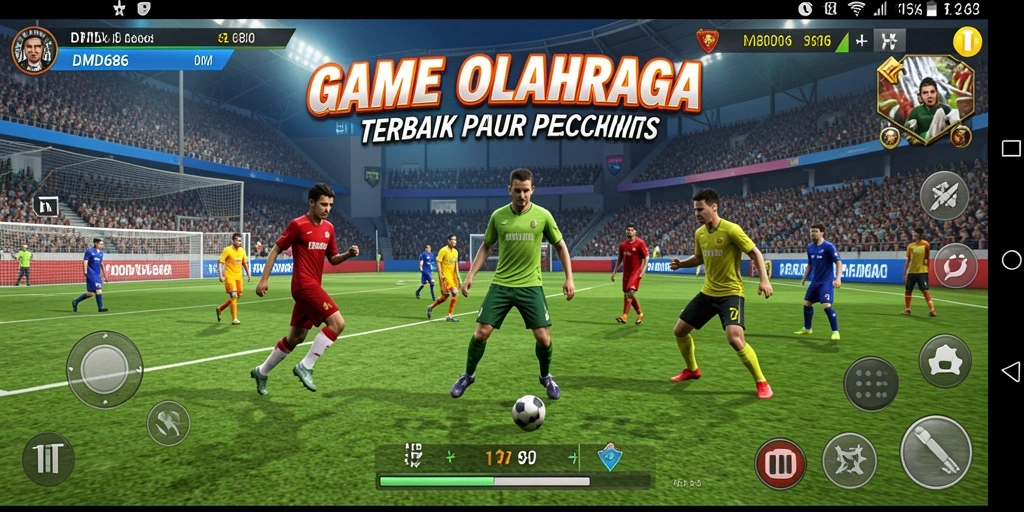 Tampilan seru gameplay DMD686 dengan aksi olahraga yang intens.