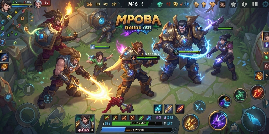Screenshot gameplay <strong>MPOID</strong> dengan adegan pertempuran yang intens.